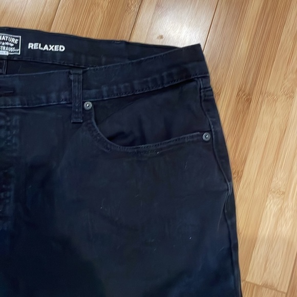 Levi’s Signature Gold Black Relaxed Jeans 42x32 - Picture 4 of 11